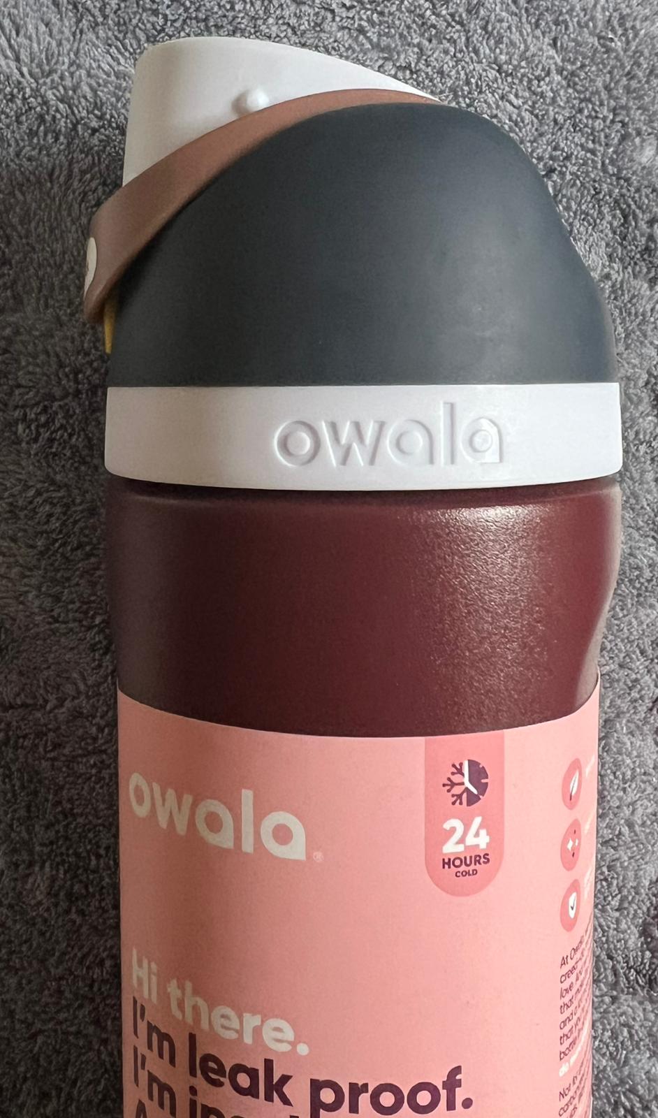 Owala 24oz FreeSip Stainless Steel Water Bottle - Maroon - Bellso